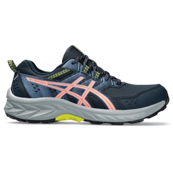 Asics Gel Venture 9 - Womens Trail Running Shoes - French Blue/Sun Coral