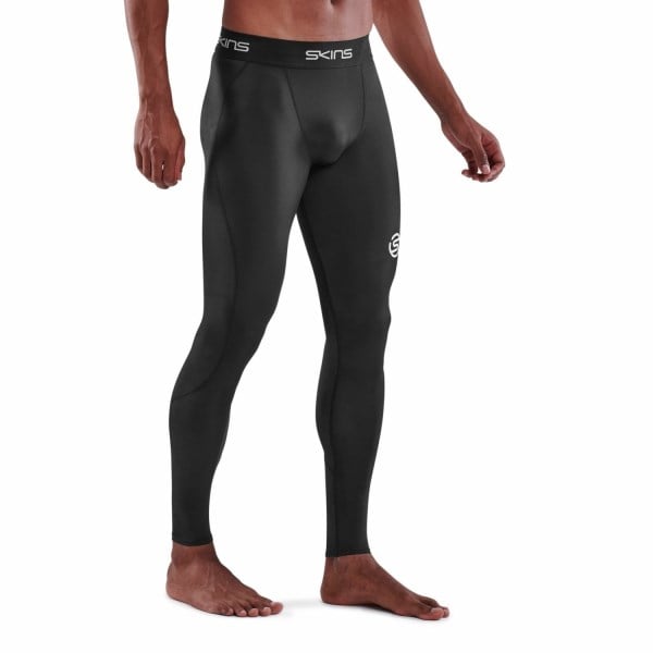 Skins Series-1 Mens Compression Long Tights - Black