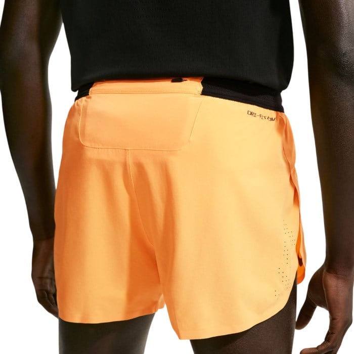 Nike AeroSwift ADV 4 Inch Brief-Lined Mens Running Shorts - Laser Orange/Black