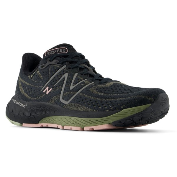 New Balance Fresh Foam X 880v13 GTX - Womens Running Shoes - Black/Dark Olivine/Limelight