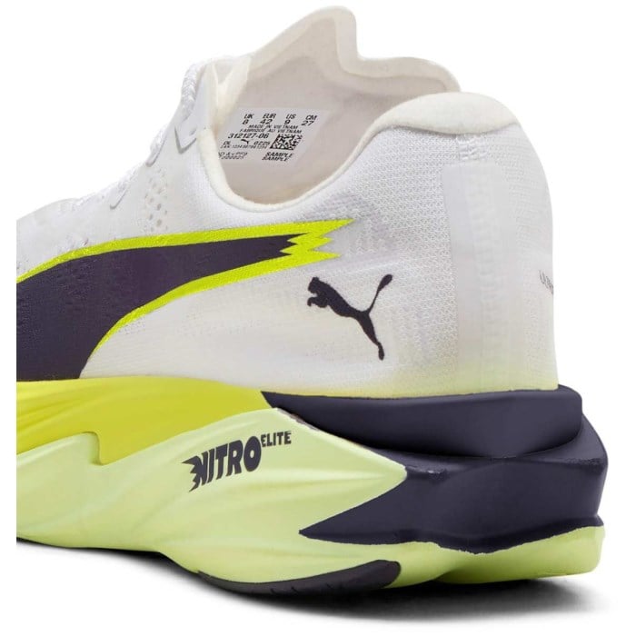 Puma Deviate Nitro Elite 4 - Mens Running Shoes - Puma White/Apple Spritz/Lux Lime