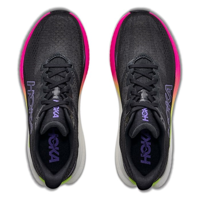 Hoka Mach X 3 - Womens Running Shoes - Black/Neon Nebula - image 4