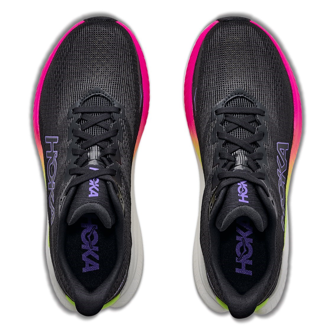 Hoka Mach X 3 - Womens Running Shoes - Black/Neon Nebula - image 4