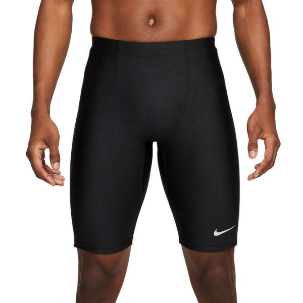 Nike Dri-Fit Fast 1/2 Length Mens Running Tights - Black/Reflective Silver