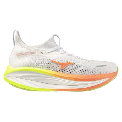 Mizuno Neo Vista 3 - Womens Running Shoes - White/Flamingo Coral/Lime Pulp