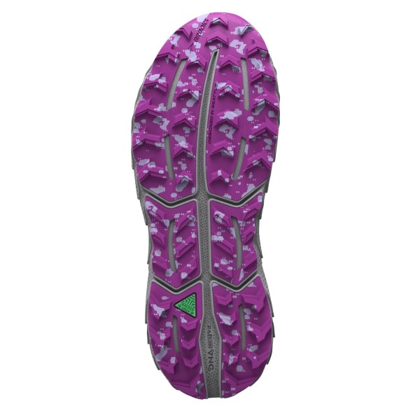 Brooks Cascadia 17 - Womens Trail Running Shoes - Oyster/Blackened Pearl/Purple
