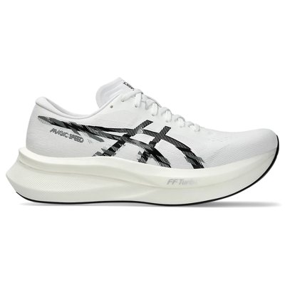 Asics Magic Speed 4 - Mens Road Racing Shoes - White/Black