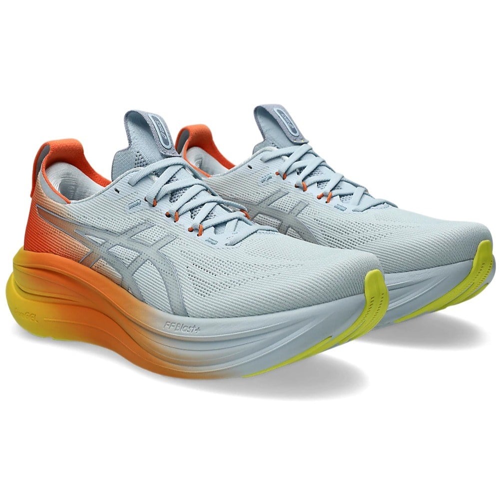 Asics Gel Nimbus 28 - Mens Running Shoes - Sky/Sun Peach