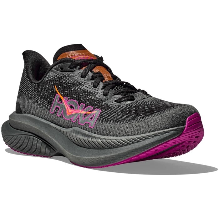 Hoka Mach 6 - Womens Running Shoes - Black/Fuchsia