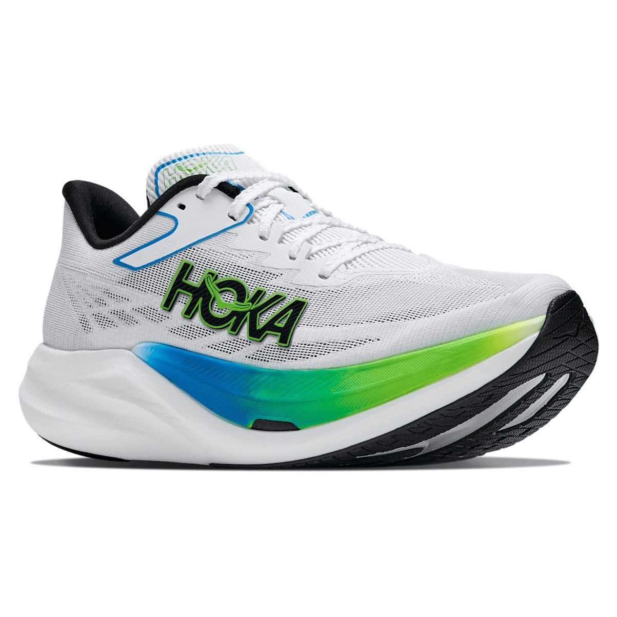 Hoka Rocket X 3 - Unisex Racing Shoes - White Frost/Electric Lime - image 4
