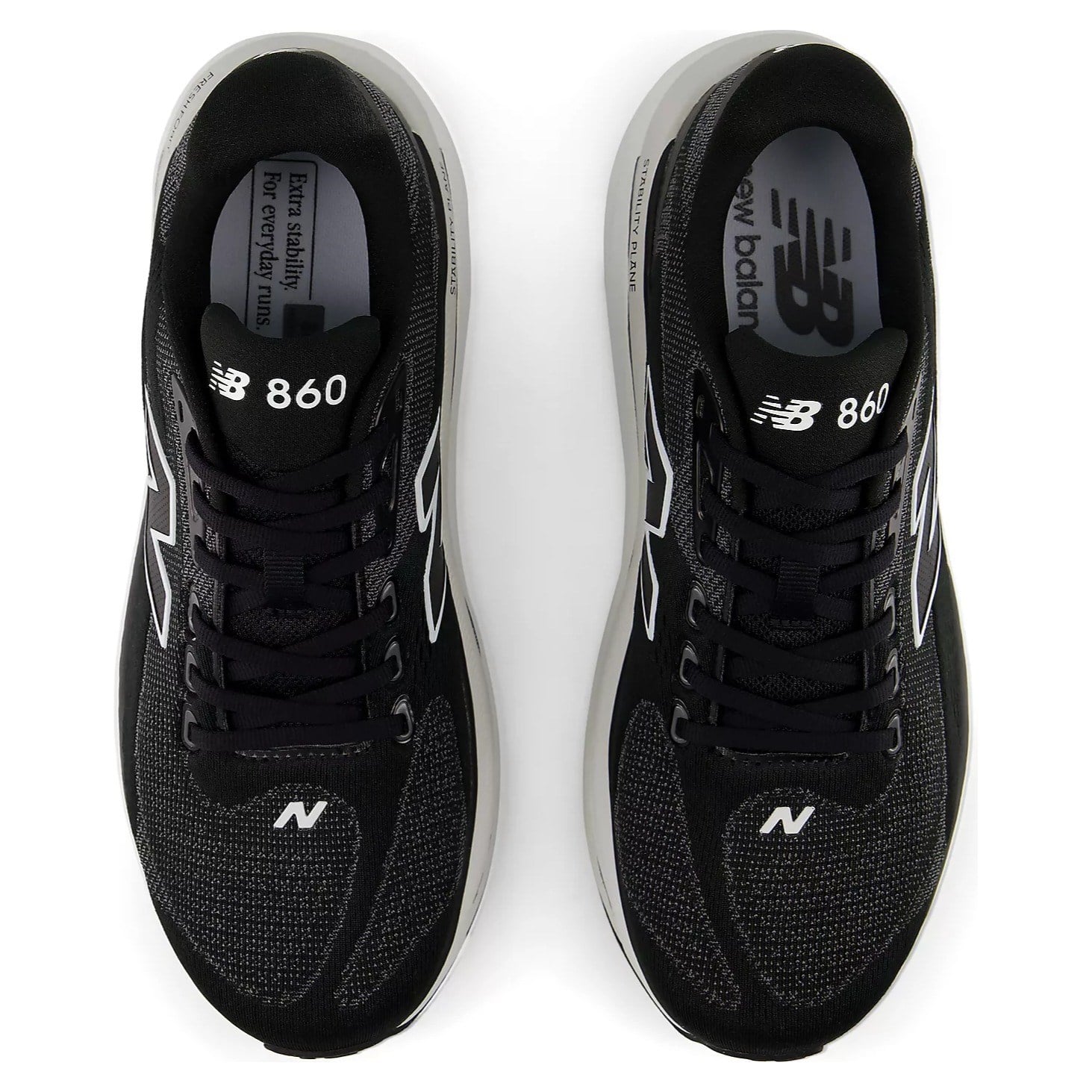 New Balance Fresh Foam X 860v15 - Mens Running Shoes - Black/White