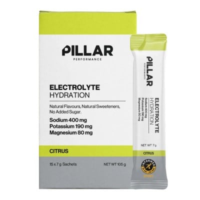 PILLAR Electrolyte Hydration 7g Sticks 15 Pack - Citrus