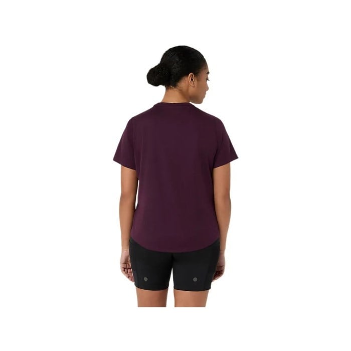 Asics Fujitrail Logo Womens Running T-Shirt - Dark Aubergine - image 2