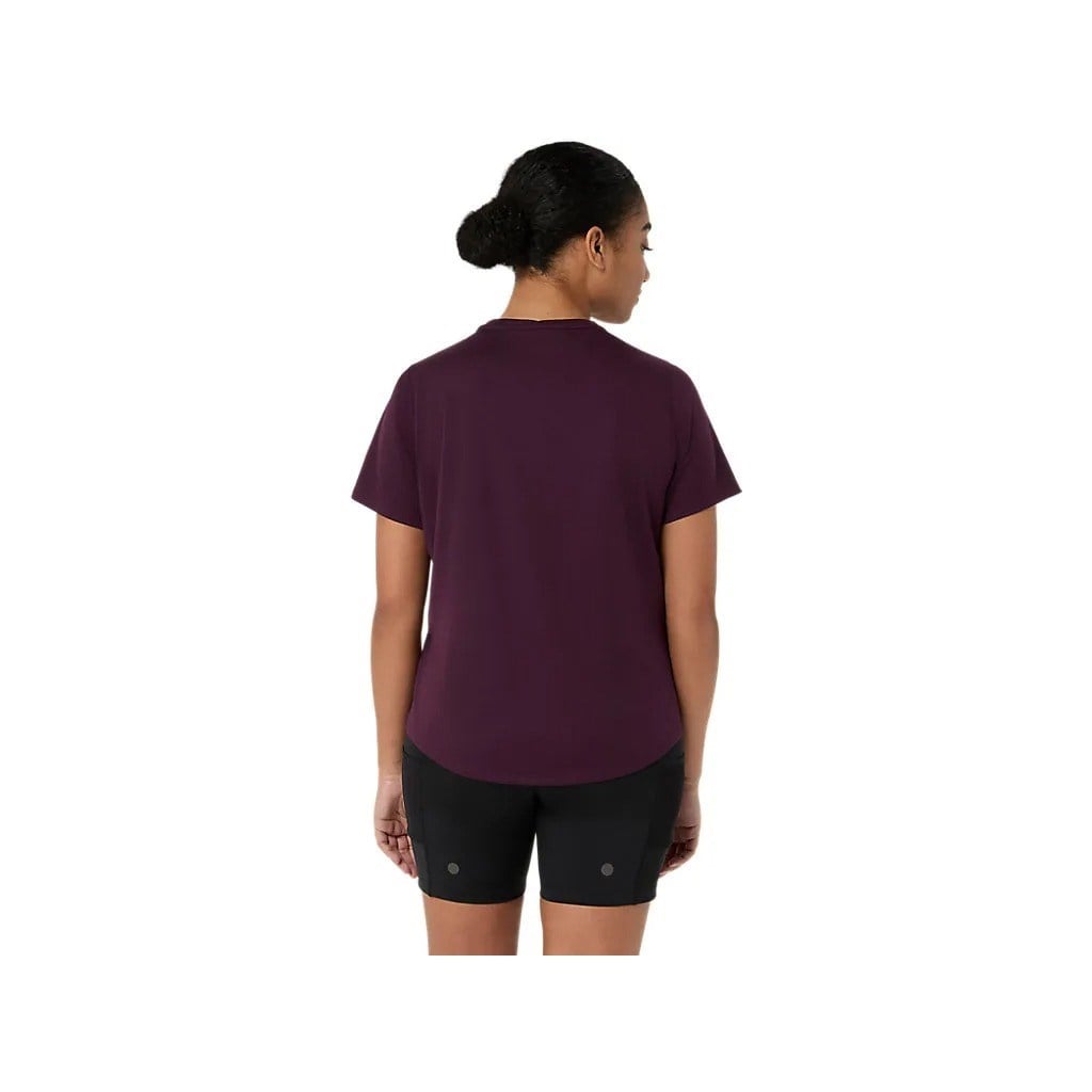 Asics Fujitrail Logo Womens Running T-Shirt - Dark Aubergine - image 2