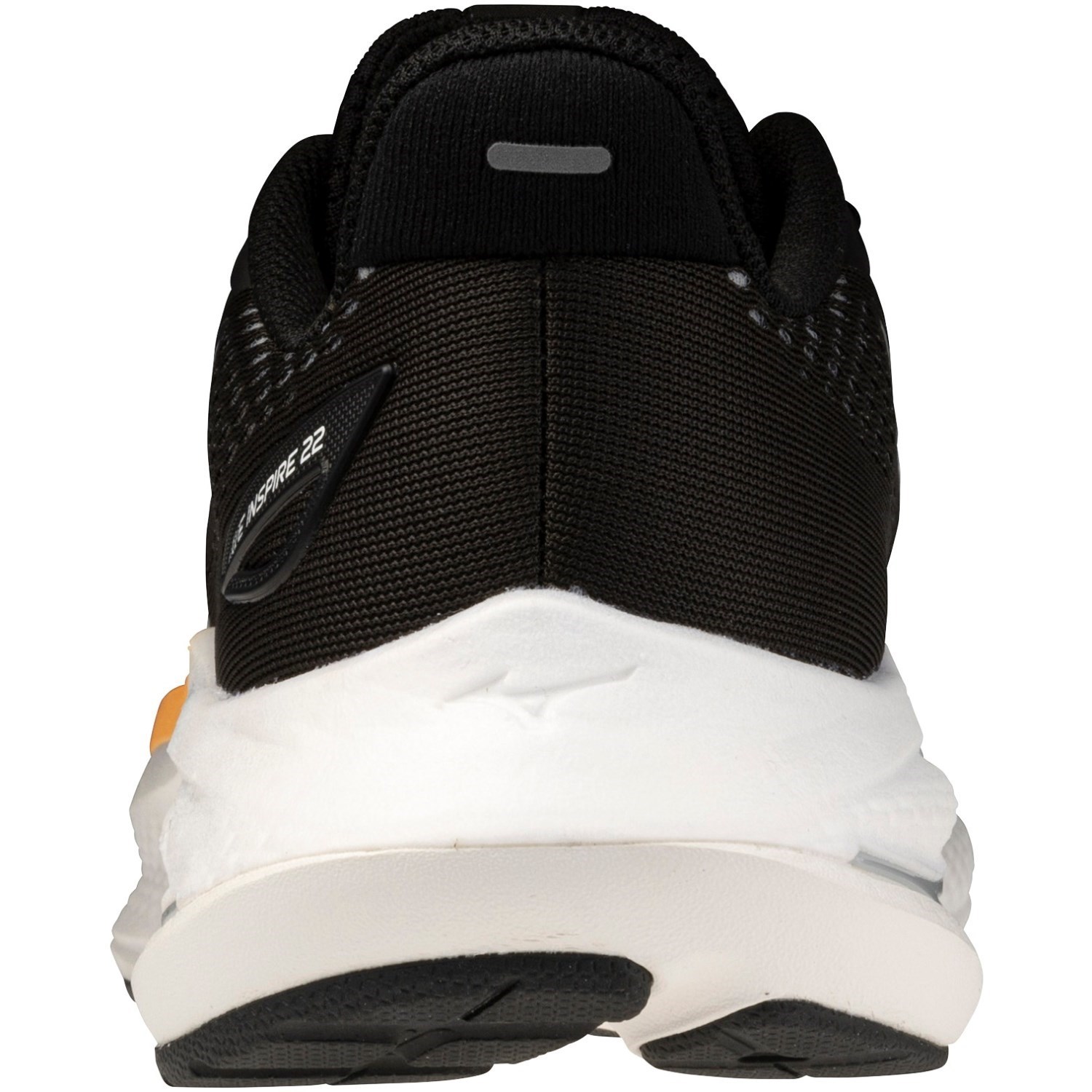Mizuno Wave Inspire 22 - Womens Running Shoes - Black/White/Papaya