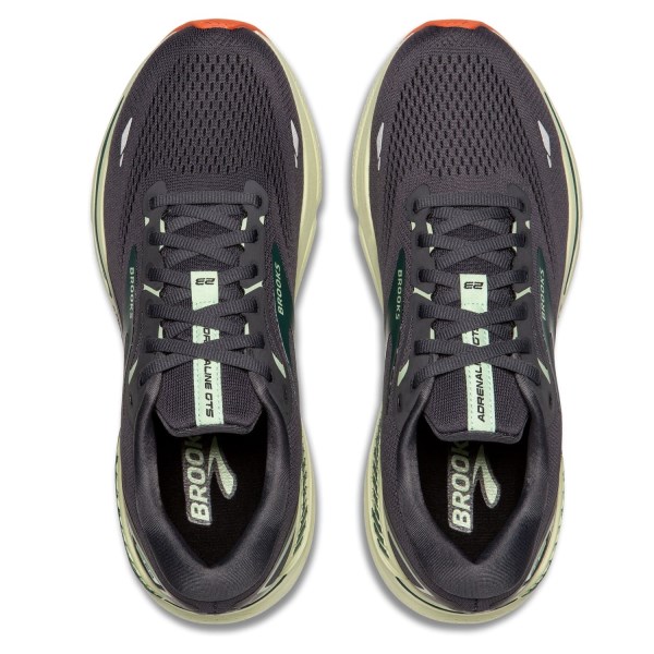Brooks Adrenaline GTS 23 - Mens Running Shoes - Ebony/Smoke Green/Clay