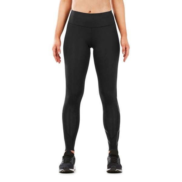 2XU MCS Force Cross Train Mid Rise Womens Compression Tights - Black/Nero