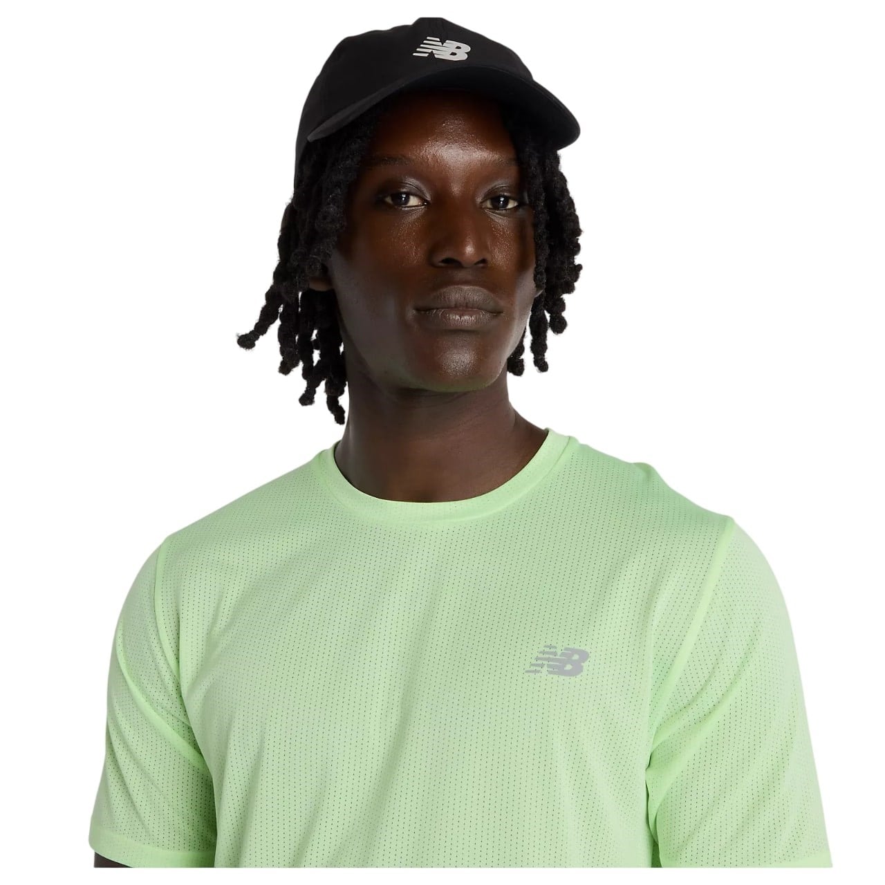 New Balance Athletics Mens Running T-Shirt - Afterglow heather/Slate Grey