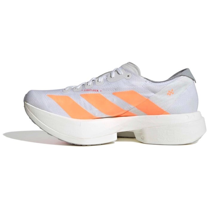 adidas Adizero Adios Pro 4 - Womens Racing Shoes - Cloud White/Beam Orange/Lucid Red