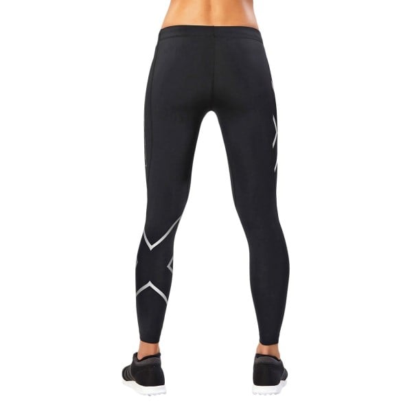 2XU Womens Compression Tights - Black/Silver