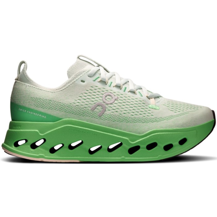 On Cloudsurfer Max - Womens Running Shoes - Mineral/Honeydew