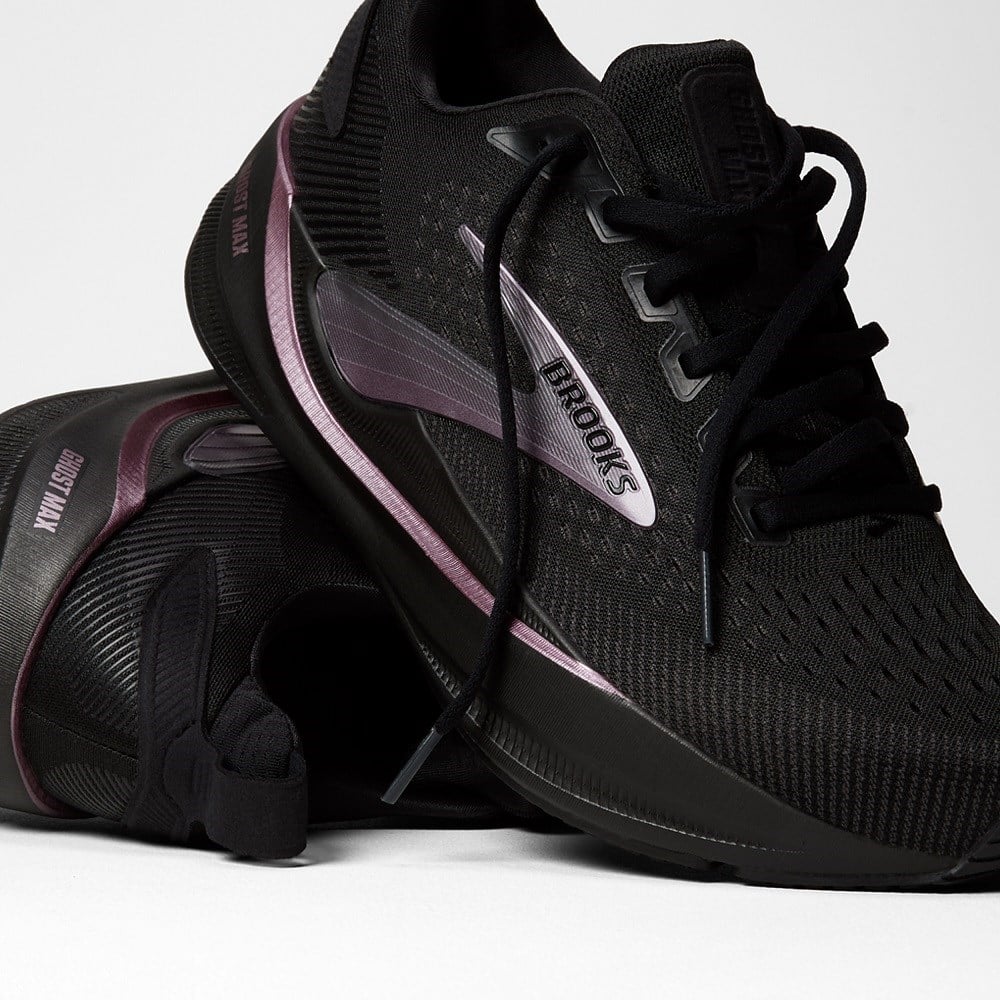 Brooks Ghost Max 4 - Womens Running Shoes - Black/Black/Rose Gold - image 7