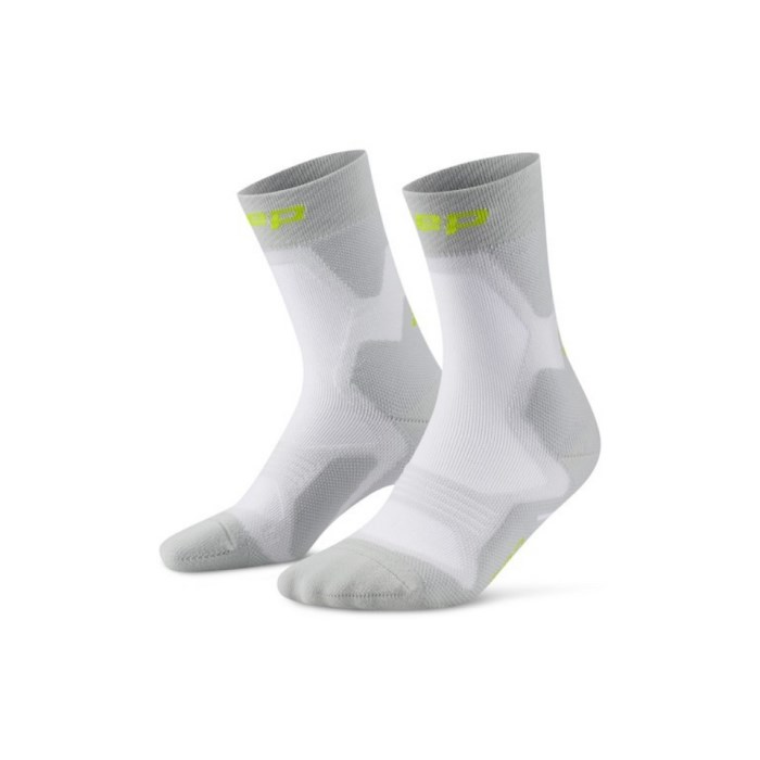 CEP Core Run Cushion Mid Cut Unisex Compression Socks - Grey