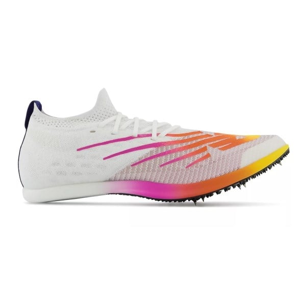 New Balance FuelCell Supercomp MD-X - Unisex Middle Distance Track Spikes - White/Vibrant Apricot