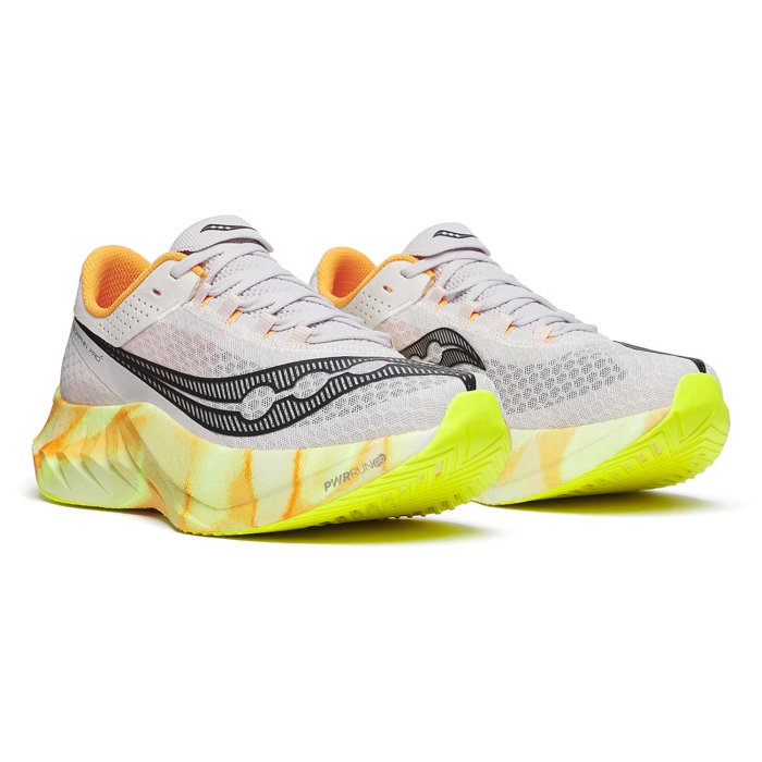 Saucony Endorphin Pro 4 - Mens Road Racing Shoes - Fog/Peel