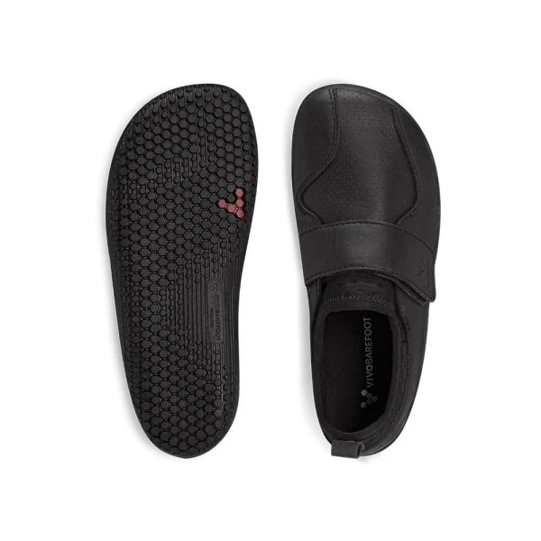 Vivobarefoot Primus School II Velcro - Kids School Shoes - Obsidian
