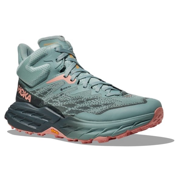 Hoka Speedgoat 5 Mid GTX - Womens Hiking Boots - Agave/Spruce