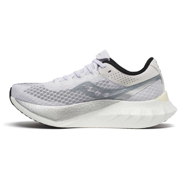 Saucony Endorphin Pro 4 - Womens Road Racing Shoes - White/Silver