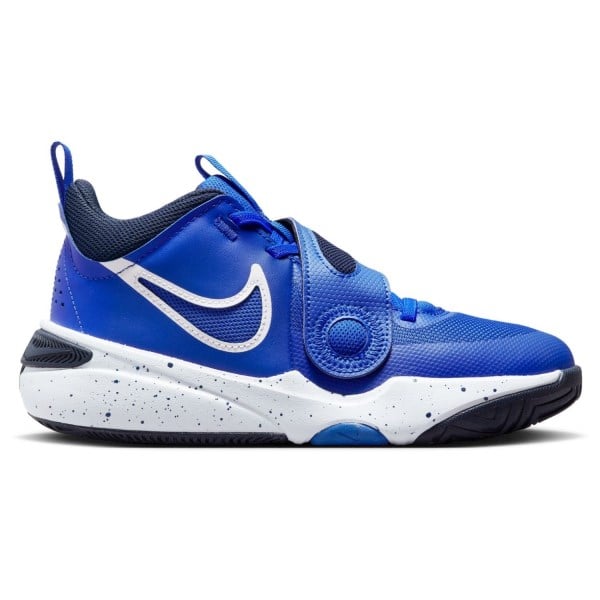 Nike Team Hustle D 11 GS - Kids Basketball Shoes - Hyper Royal/White/Obsidian