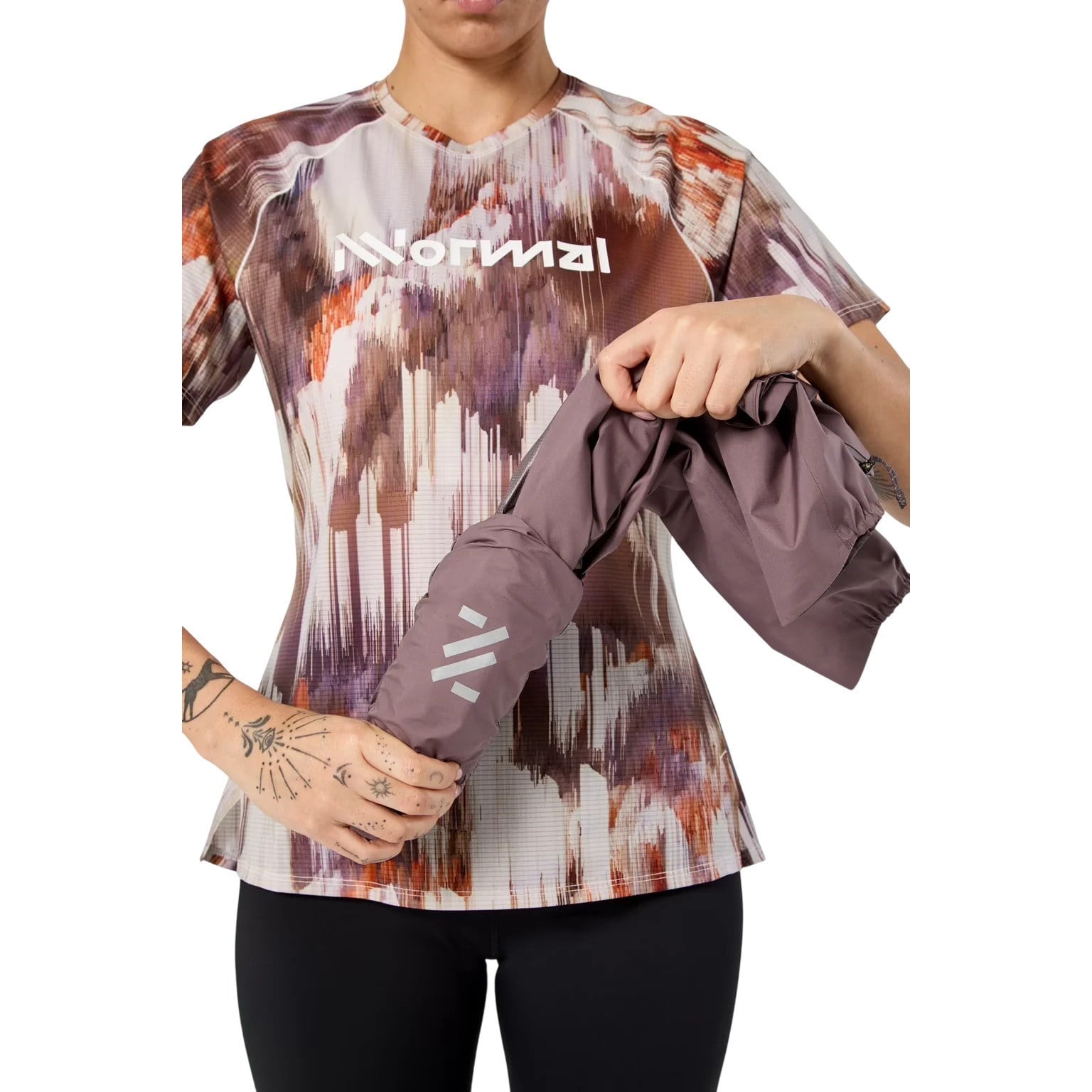 NNormal Womens Trail Rain Jacket 02 - Purple - image 4