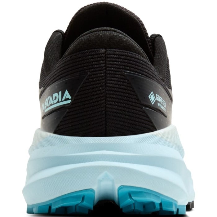 Brooks Cascadia 19 GTX - Womens Trail Running Shoes - Black/Ebony/Blue Flower