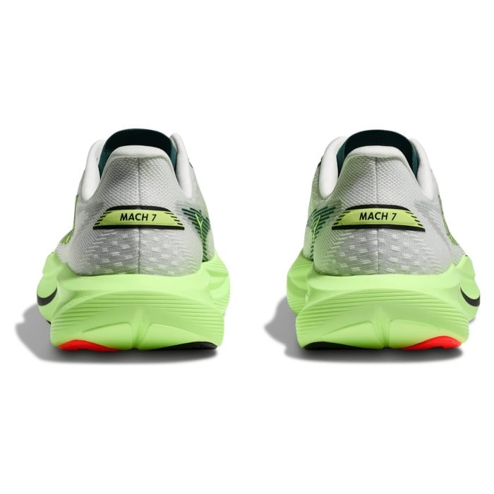 Hoka Mach 7 - Mens Running Shoes - Frost/Neon Yuzu