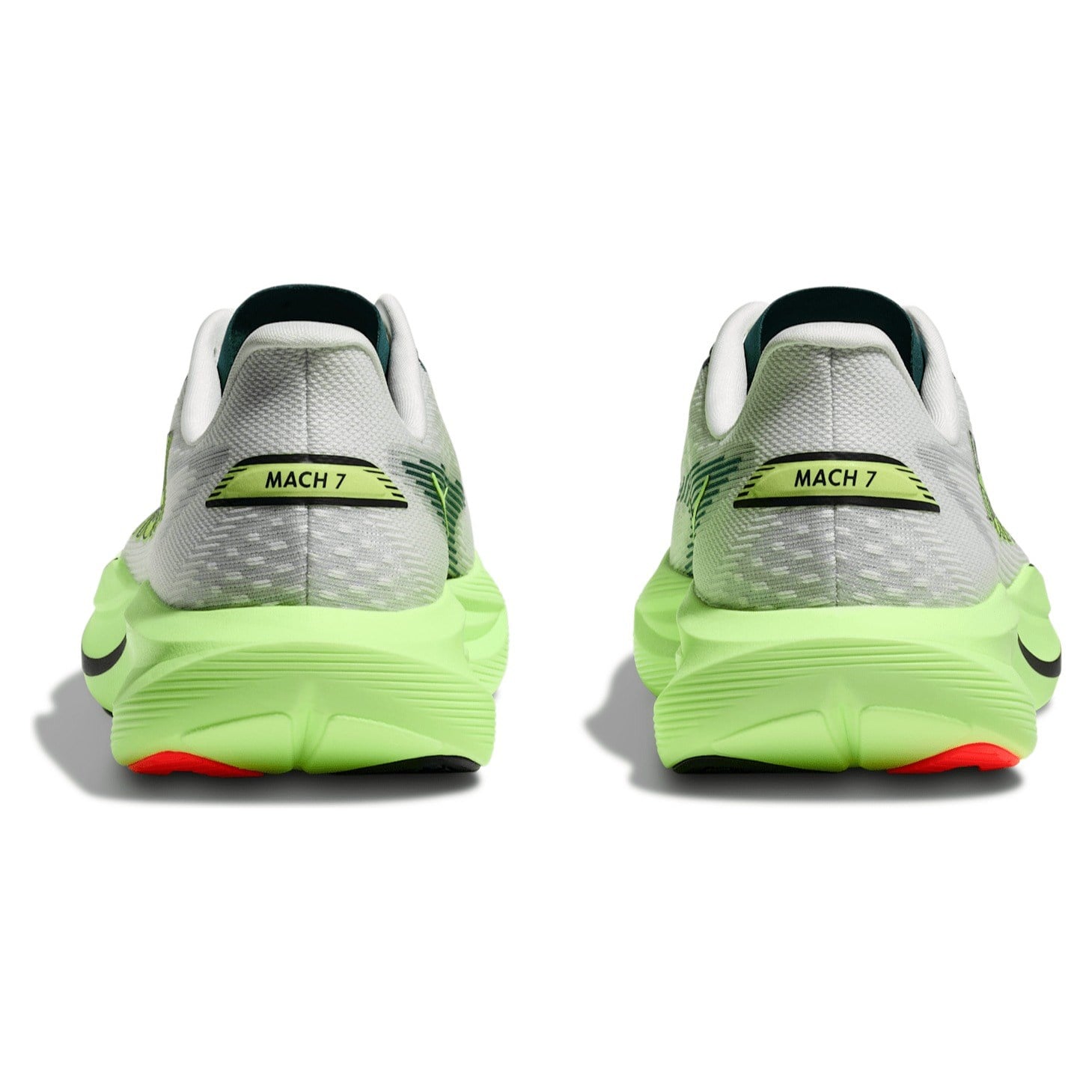 Hoka Mach 7 - Mens Running Shoes - Frost/Neon Yuzu
