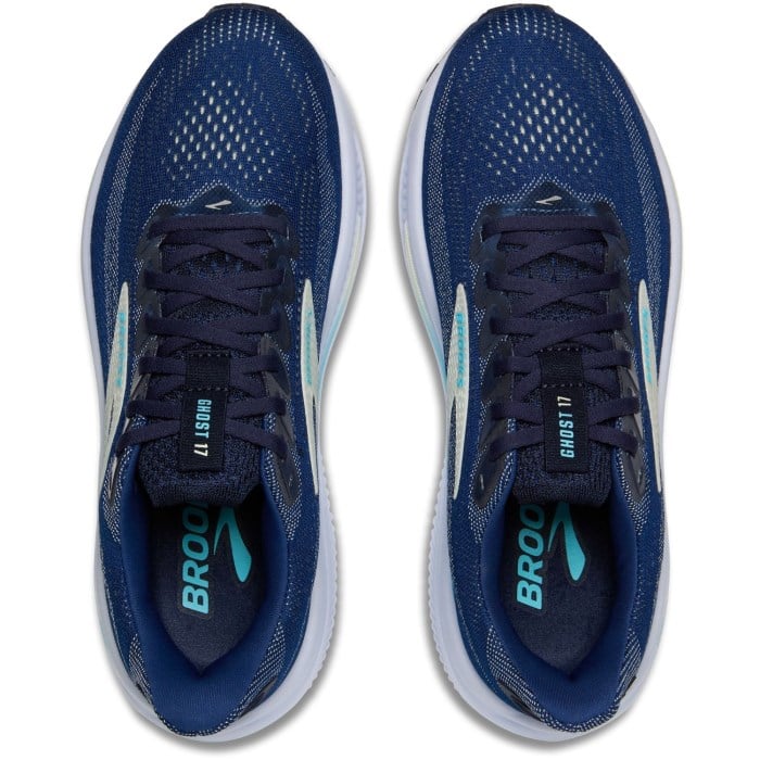 Brooks Ghost 17 - Womens Running Shoes - Navy/Green/Turquoise