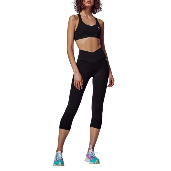Running Bare Karma Ab-Tastic Womens 3/4 Training Tights - Black