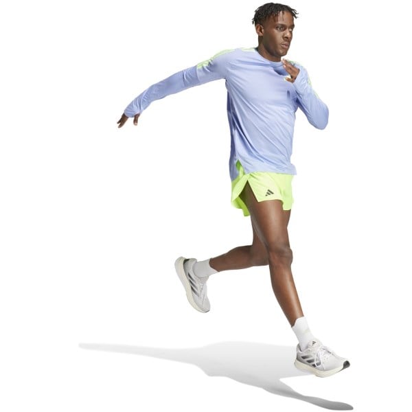 adidas Mens Adizero Essentials Split Shorts - Lucid Lemon