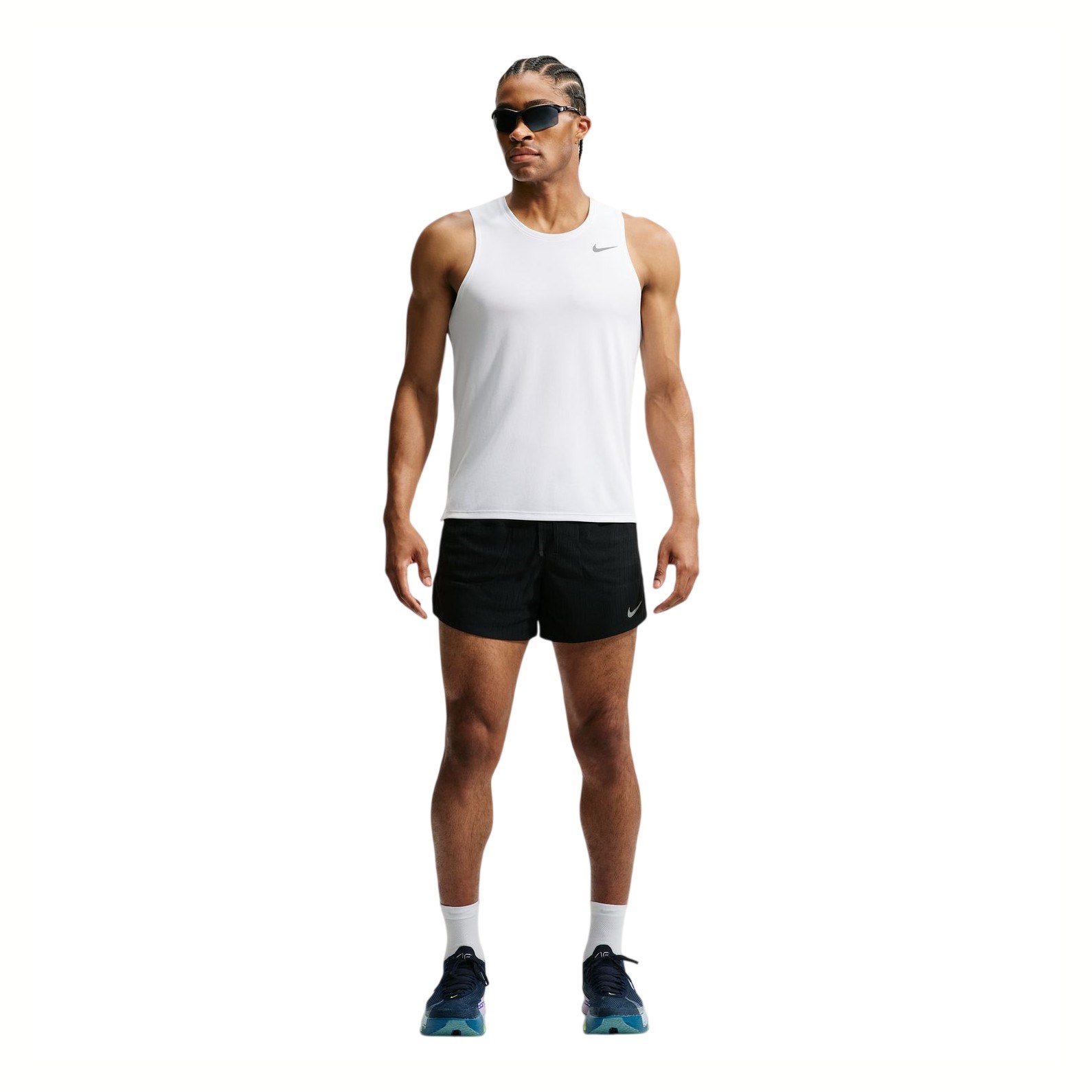 Nike Stride Aero-Fit 5 Inch Mens Running Shorts - Black/Reflective Silver - image 5