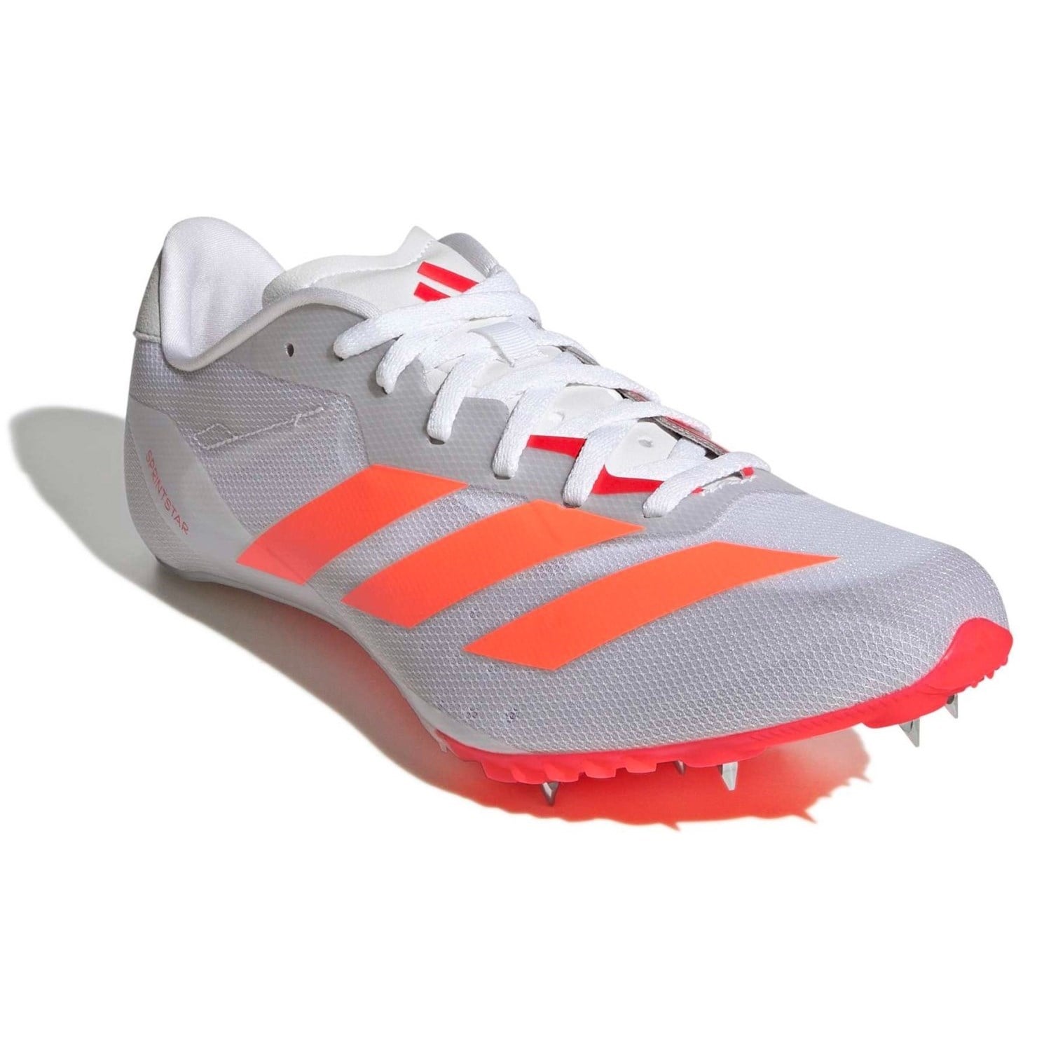 adidas SprintStar - Unisex Sprint Spikes - Cloud White/Lucid Orange/Lucid Red