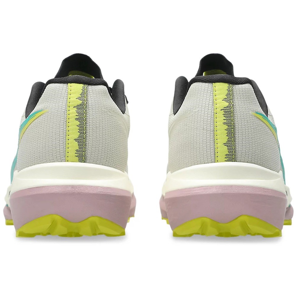 Asics Fuji Speed 4 - Mens Trail Running Shoes - Light Dust/Aurora Green