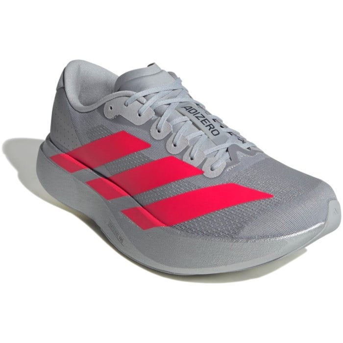 adidas Adizero Evo SL - Mens Running Shoes - Silver Metallic/Lucid Red/Iron Metallic