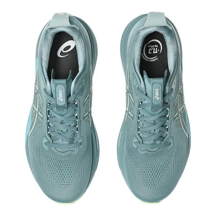 Asics Gel Kayano 33 - Mens Running Shoes - Foggy Teal/Illuminate Yellow - image 3