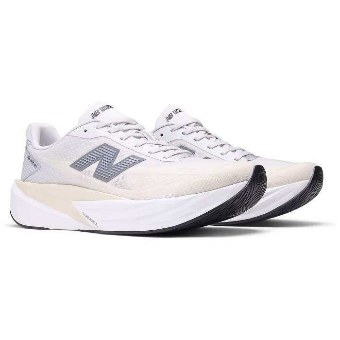 New Balance FuelCell Rebel v5 - Mens Running Shoes - Grey Matter/Linen/White