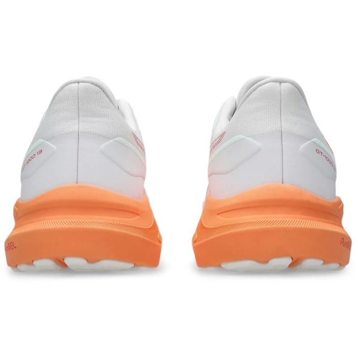 Asics GT-1000 13 - Mens Running Shoes - White/Coral Reef