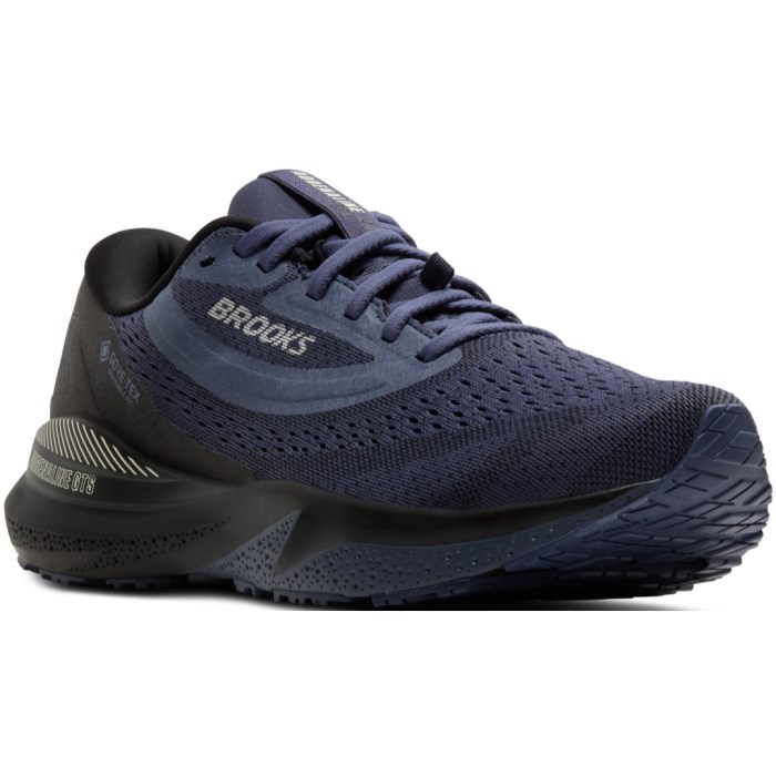 Brooks Adrenaline GTS 24 GTX - Mens Waterproof Running Shoes - Black/Night Shadow/Coco