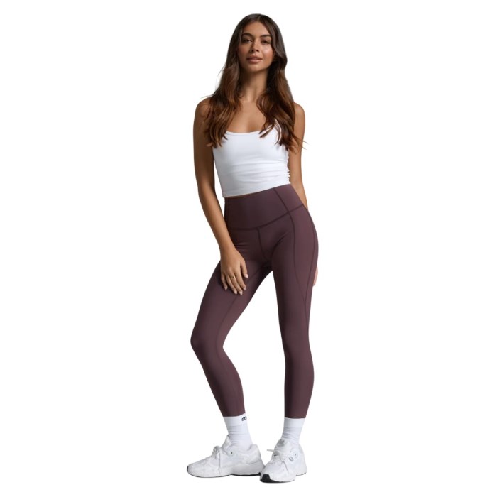 2XU Form Soft Touch Hi-Rise Womens Compression Tights - Raisin/Raisin