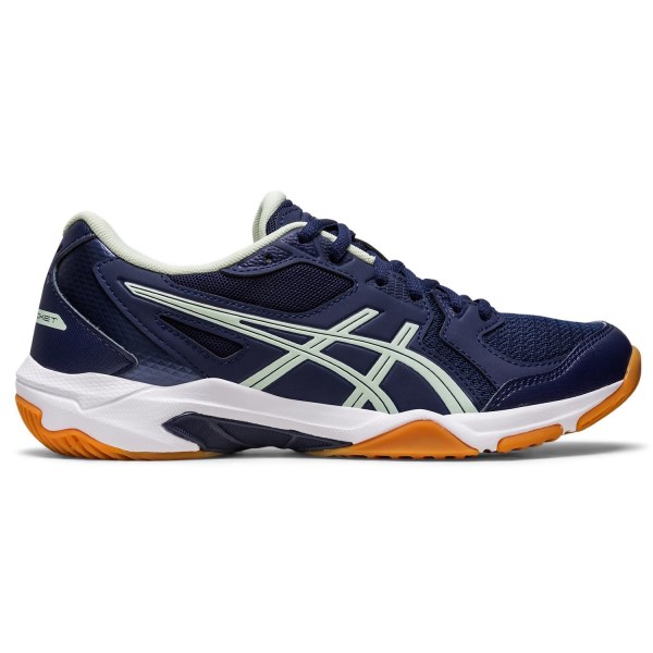 Asics Gel Rocket 10 - Womens Indoor Court Shoes - Peacoat/Whisper Green